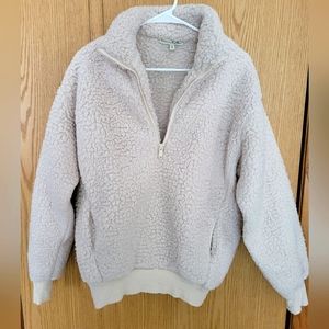 Express sherpa 1/4 zip pullover